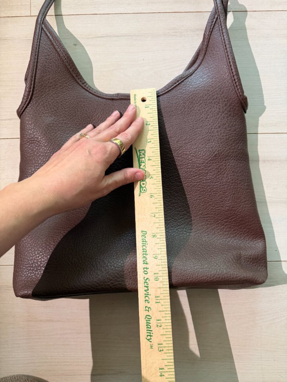 Montana West Leather Brown Shoulder Bag - Picture 7 of 7